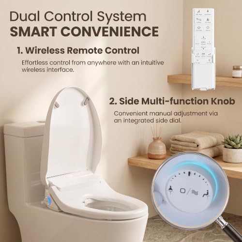 Round Bidet Seat with Warm Water and Soft Close — photo 4