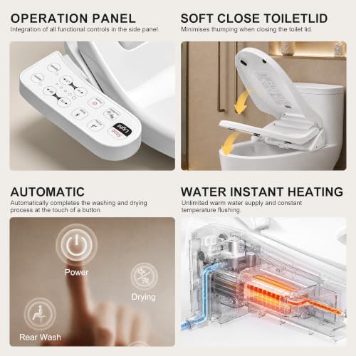 Round Smart Seat with Warm Water Wash — photo 3