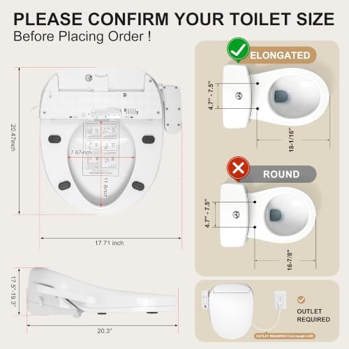 Round Smart Seat with Warm Water Wash — photo 4