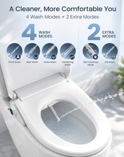 Elongated rechargeable remote bidet seat — photo 4