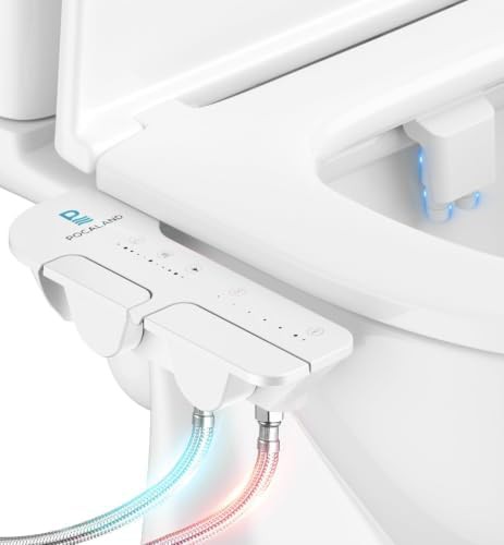 Slim warm water bidet with stainless inlet