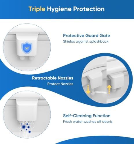 Slim warm water bidet with stainless inlet — photo 3