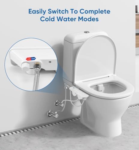 Slim warm water bidet with stainless inlet — photo 4