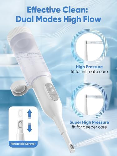 White electric portable travel bidet — photo 3