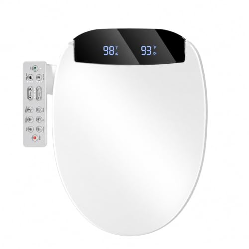 Bidet Toilet Seat Round Heated Electric Seats Panel Instant Water
