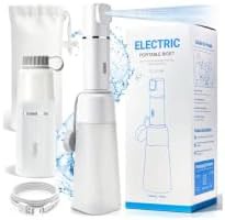 White rechargeable electric portable travel bidet