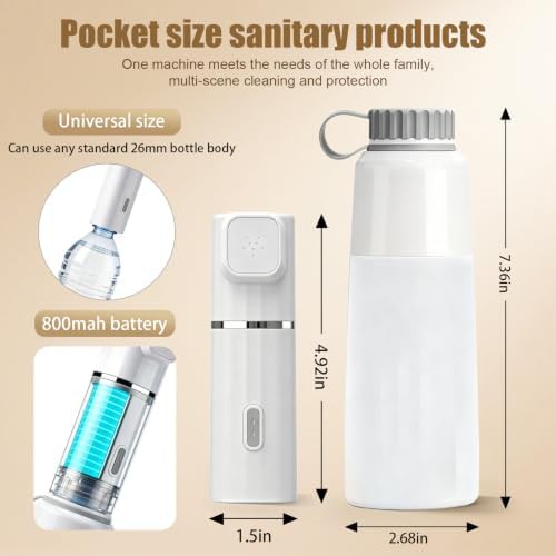 White rechargeable electric portable travel bidet — photo 5