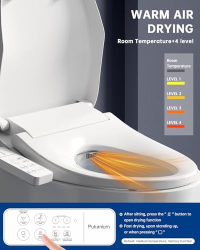 Heated smart bidet seat with dryer — photo 4