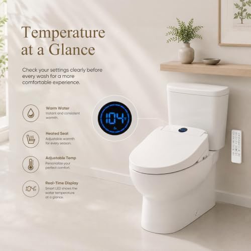 Electric smart heated elongated bidet seat — photo 3