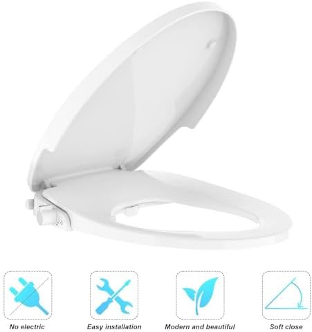 Round non-electric bidet toilet seat — photo 4